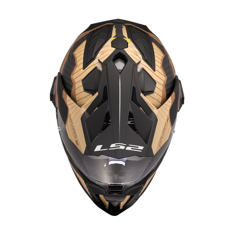 Enduro mootorratta kiiver LS2 MX701 Explorer C Trick brown-sand