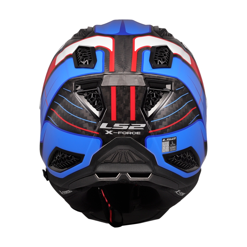 Motokrossi kiiver LS2 MX703 X-Force Galuo valge-punane-sinine