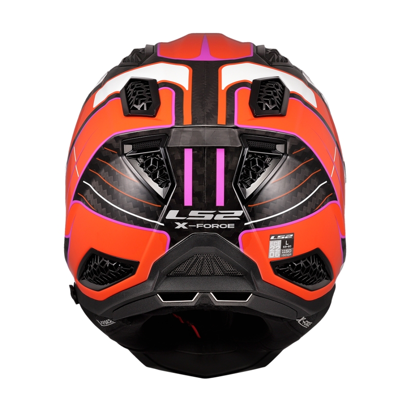 Motokross kiiver LS2 MX703 X-Force Galuo oranž