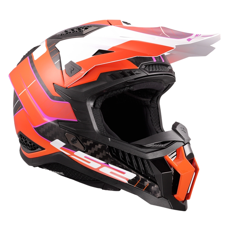 Motokross kiiver LS2 MX703 X-Force Galuo oranž