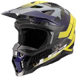 Motokrossikiiver LS2 MX703 X-Force Galuo hall-fluo kollane