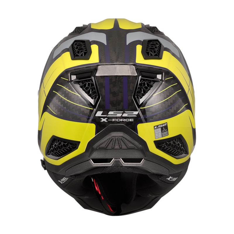 Motokrossikiiver LS2 MX703 X-Force Galuo hall-fluo kollane