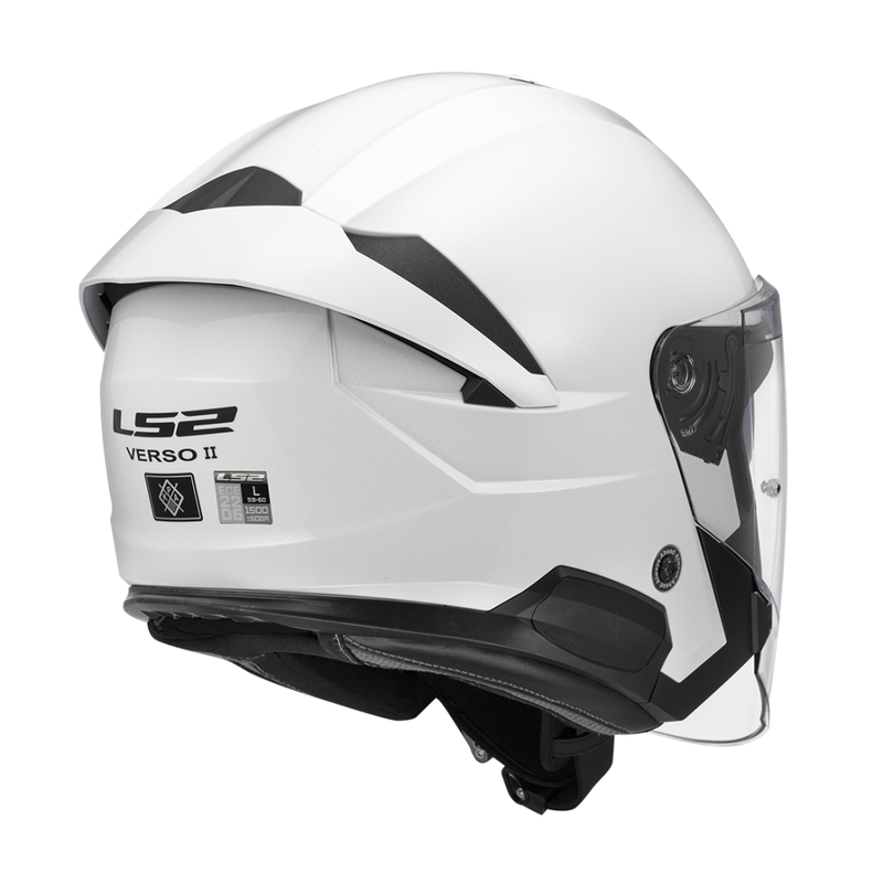 Avatud mootorratta kiiver LS2 OF618 Verso II Solid valge