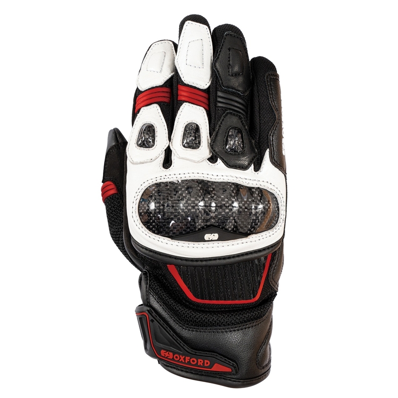 Mootorrattakindad Oxford RP-4S 3.0 valge-must-punane