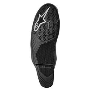 Alpinestars Supertech R must-valge mootorrattajalatsite tallaga
