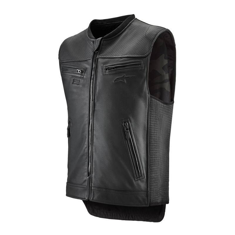 Airbag vest Alpinestars TECH-AIR®3 V2 LEATHER süsteem must