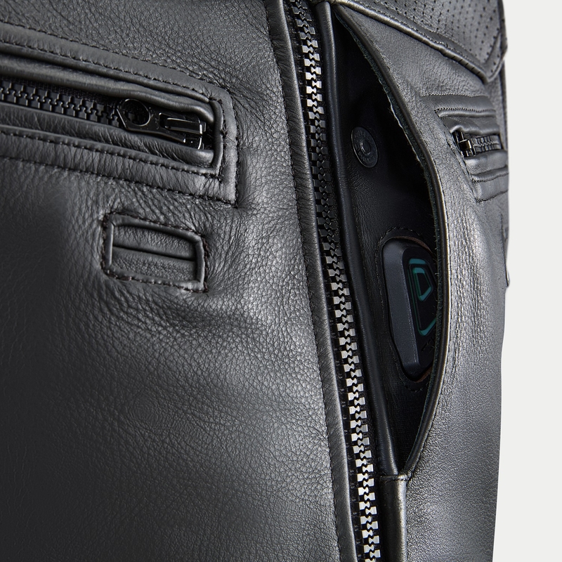 Airbag vest Alpinestars TECH-AIR®3 V2 LEATHER süsteem must