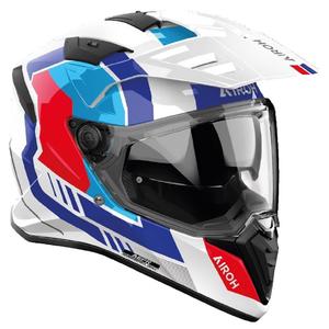 Enduro kiiver mootorratta jaoks Airoh Bandit Horn valge