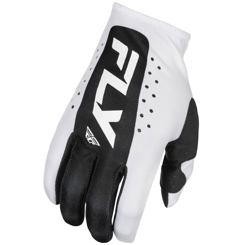 Motokross-kindad FLY Racing Lite valge-mustad