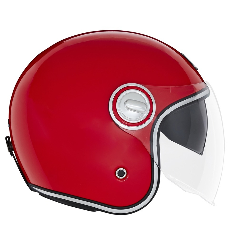 Avatud mootorratta kiiver NOX PREMIUM Heritage punane