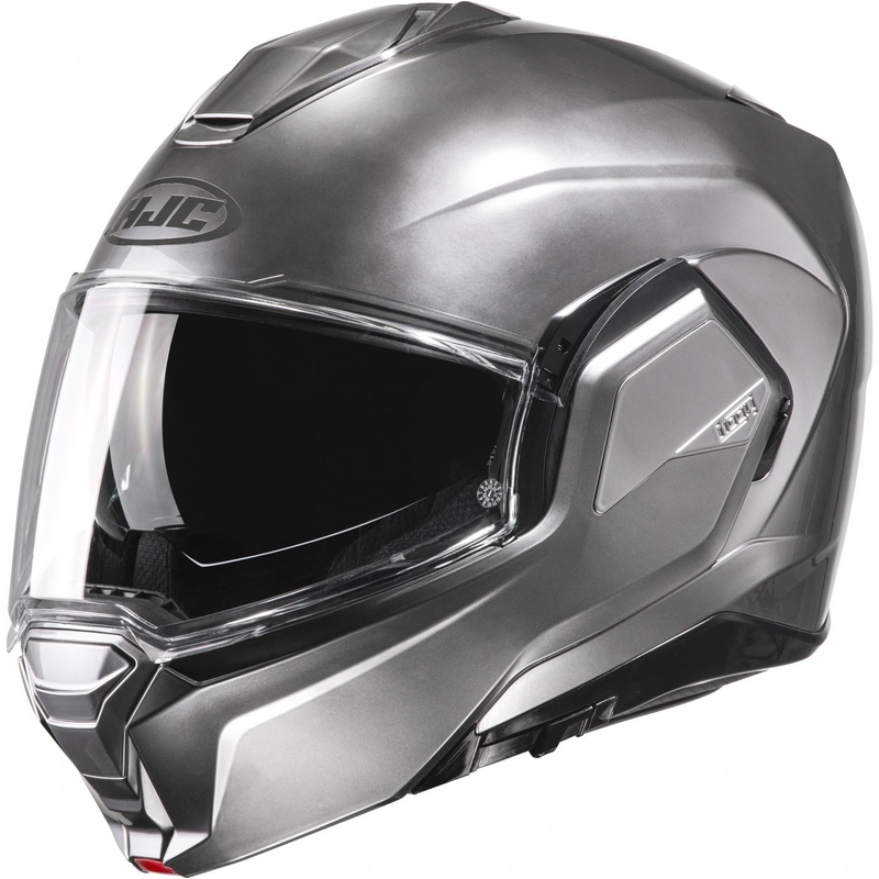HJC i100 Solid Silver kokkupandav mootorratta kiiver
