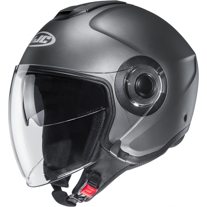 HJC i40N Solid semi flat titaanist avatud näoga mootorratta kiiver