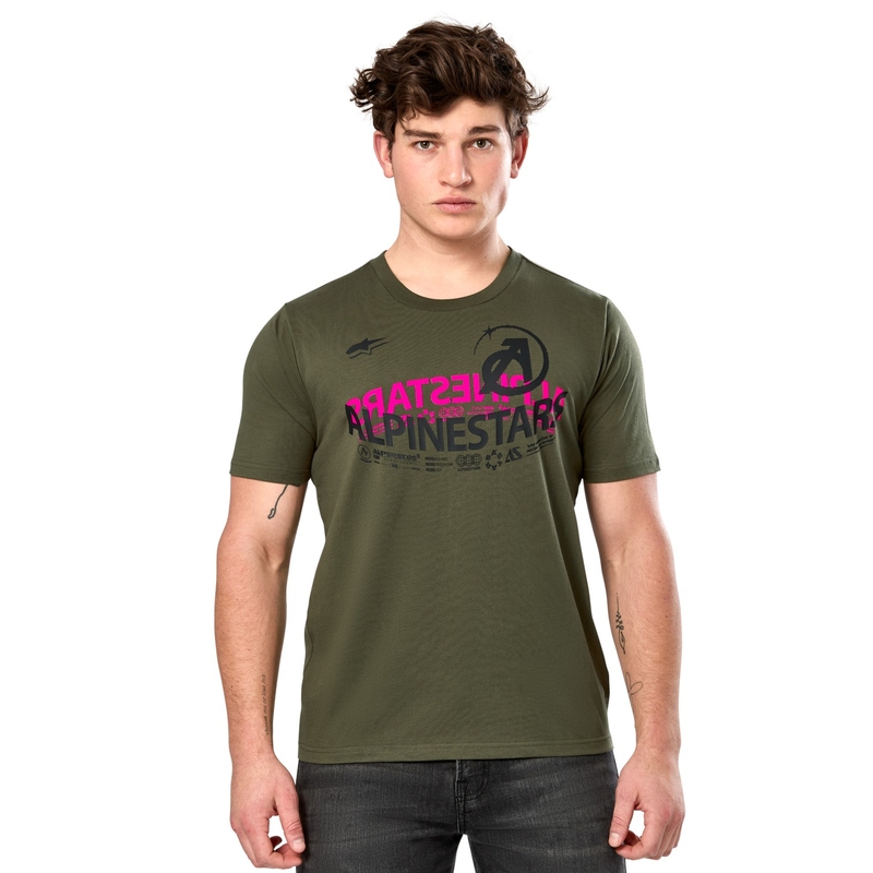 T-särk Alpinestars Semicircle CSF roheline