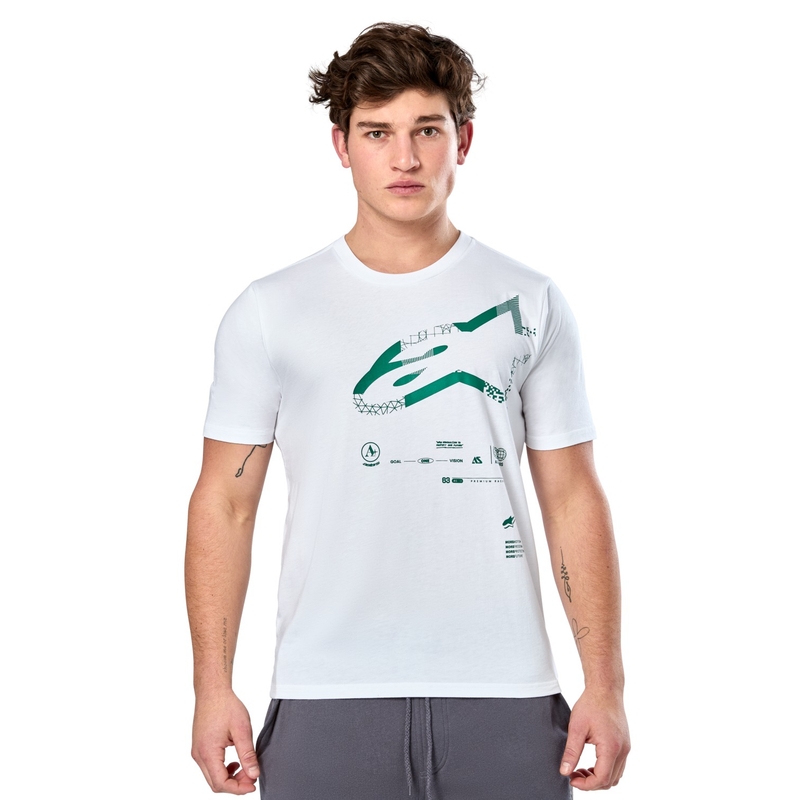 T-särk Alpinestars Geografica CSF valge