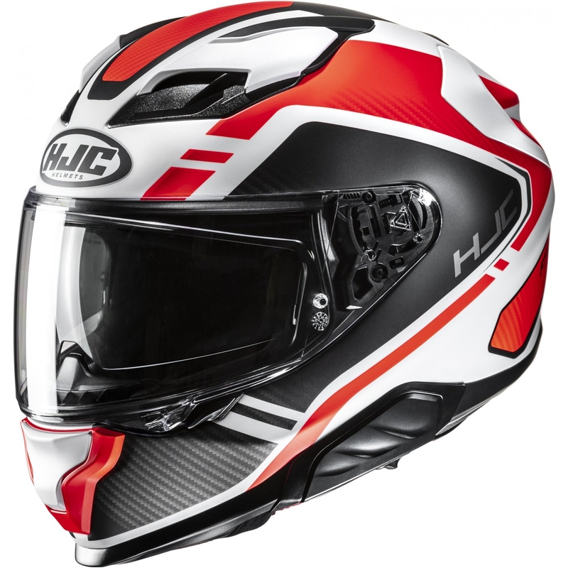 Integreeritud mootorratta kiiver HJC F71 Tozz MC6HSF valge-must-punane