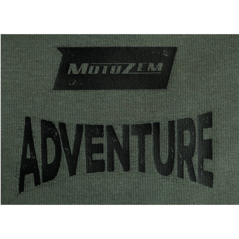 T-särk MotoZem Adventure roheline