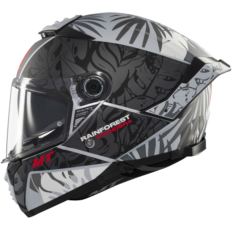 Täismaskiiver MT Thunder 4 SV Rainforest must-valge