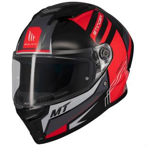 MT Stinger 2 Tron integreeritud mootorratta kiiver must-punane-hall