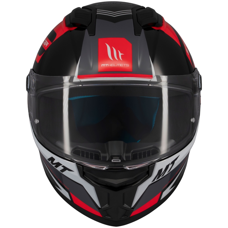 MT Stinger 2 Tron integreeritud mootorratta kiiver must-punane-hall
