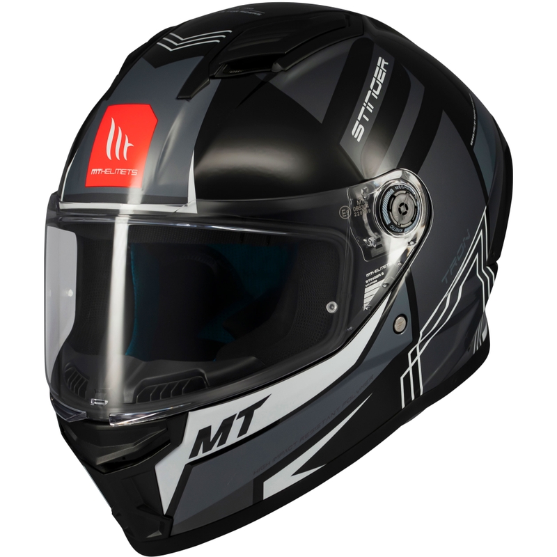 MT Stinger 2 Tron integreeritud mootorratta kiiver mustahall