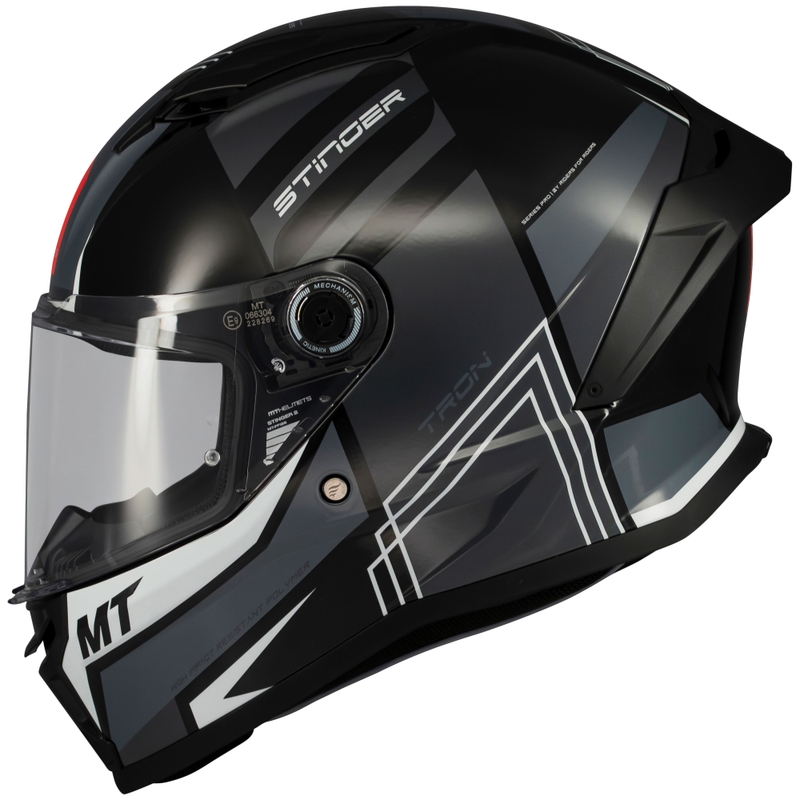 MT Stinger 2 Tron integreeritud mootorratta kiiver mustahall
