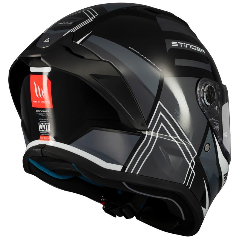 MT Stinger 2 Tron integreeritud mootorratta kiiver mustahall
