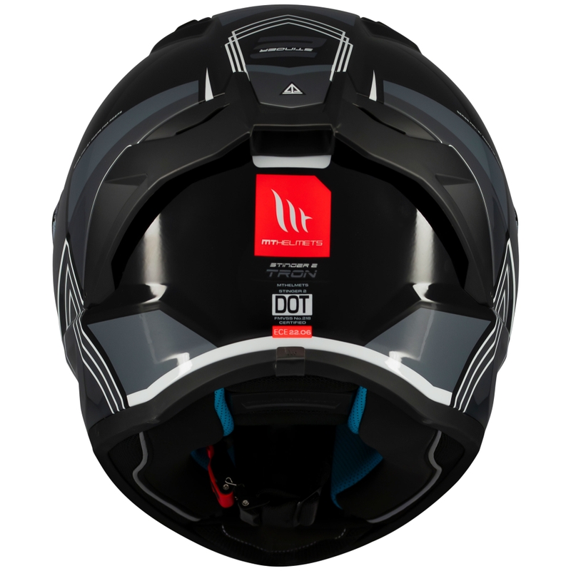 MT Stinger 2 Tron integreeritud mootorratta kiiver mustahall