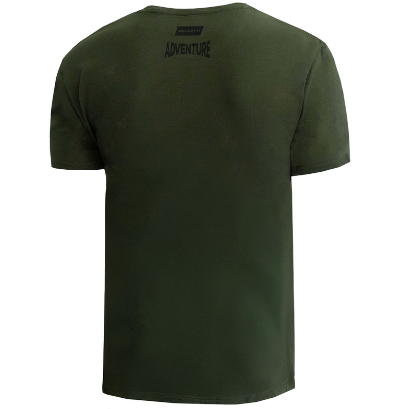 T-särk MotoZem Adventure roheline