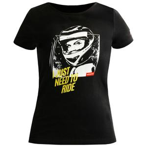 Naiste MotoZem Girl T-särk must