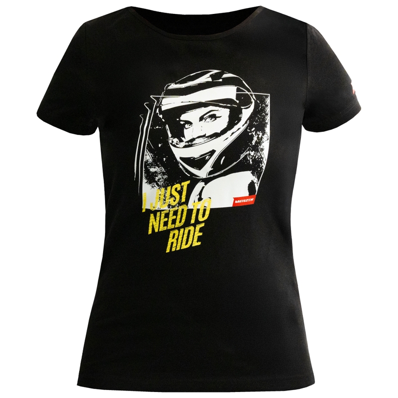 Naiste MotoZem Girl T-särk must