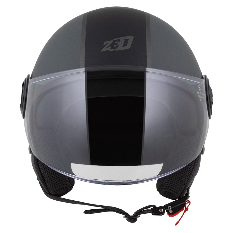 Avatud mootorratta kiiver ZED C35 hall-must matt