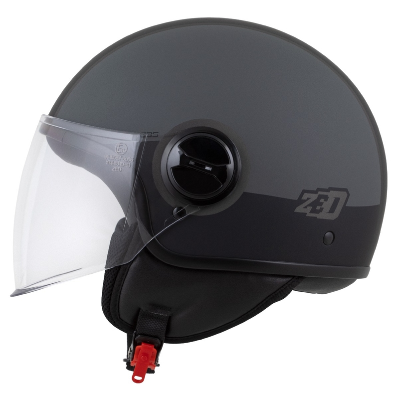 Avatud mootorratta kiiver ZED C35 hall-must matt