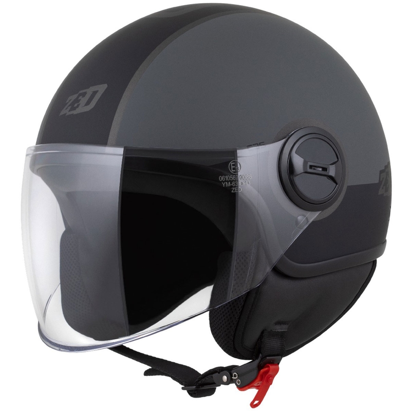 Avatud mootorratta kiiver ZED C35 hall-must matt