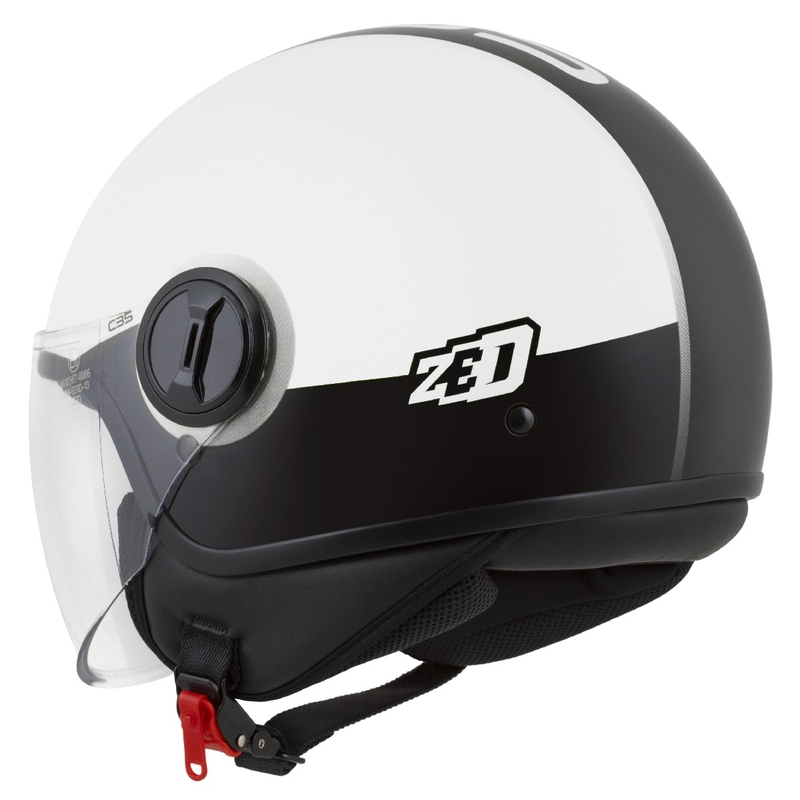 Avatud mootorratta kiiver ZED C35 valge-must