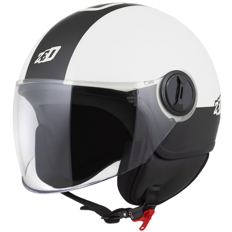 Avatud mootorratta kiiver ZED C35 valge-must