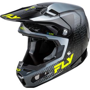 Motokross kiiver mootorratta FLY Racing Formula S Carbon hall-fluo kollane