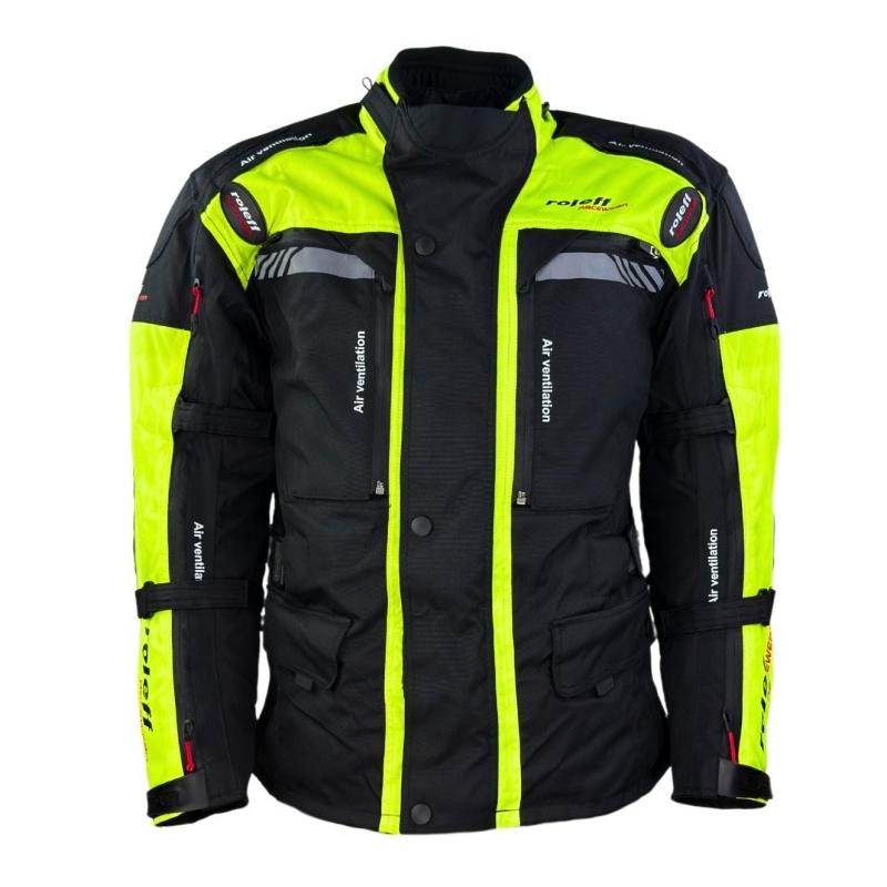 Mootorratta jope Roleff Kodra Enduro must-fluo kollane