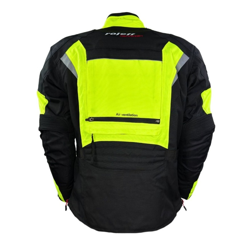 Mootorratta jope Roleff Kodra Enduro must-fluo kollane