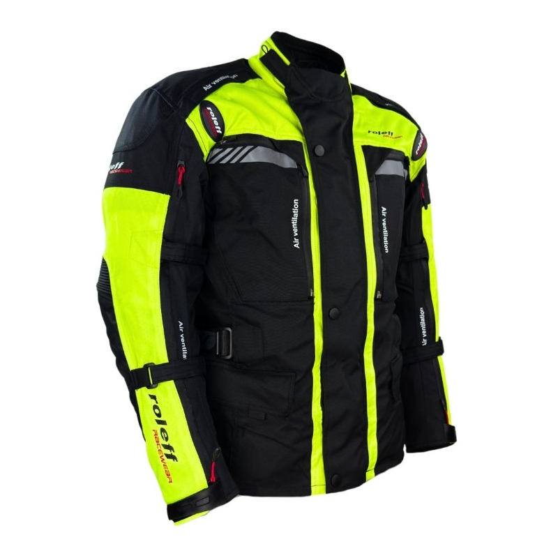 Mootorratta jope Roleff Kodra Enduro must-fluo kollane