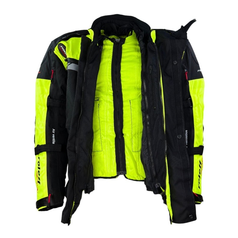 Mootorratta jope Roleff Kodra Enduro must-fluo kollane