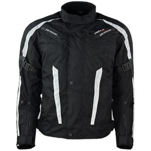 Mootorratta jope Roleff Kodra RO546 must-valge