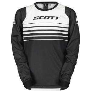 Laste motokrossitrikoo SCOTT EVO Swap must ja valge