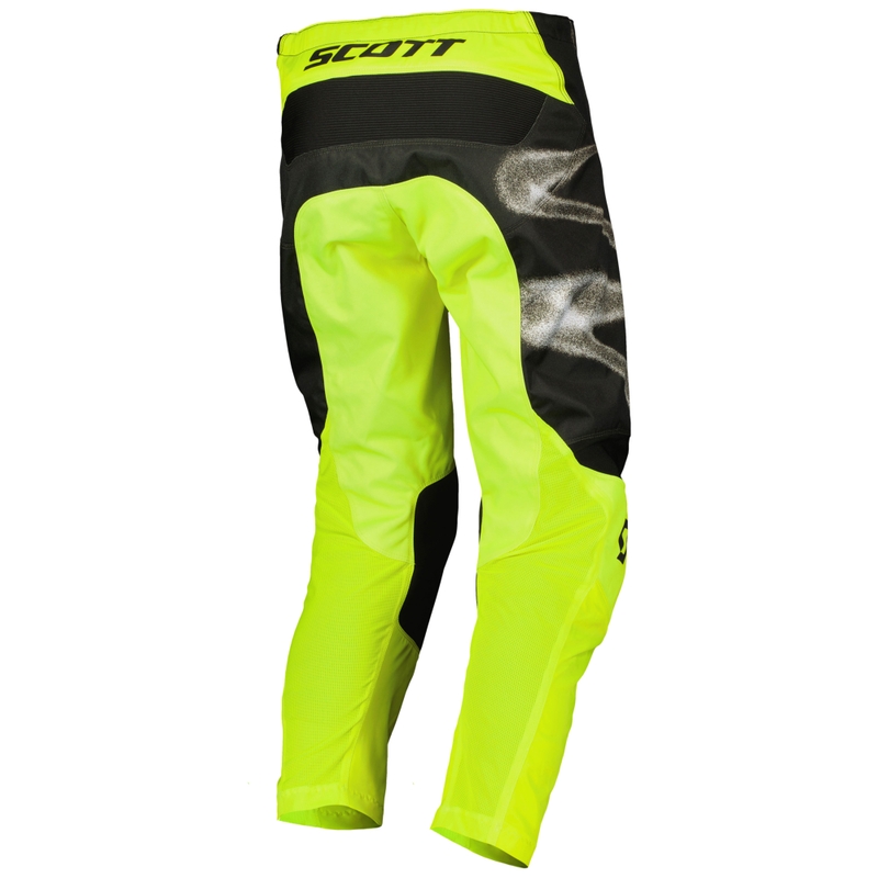 Motokrossi püksid SCOTT EVO Dirt must-fluo kollane