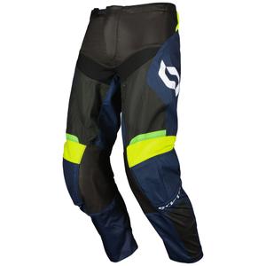 Motokrossi püksid SCOTT EVO Race lilla-fluo kollane