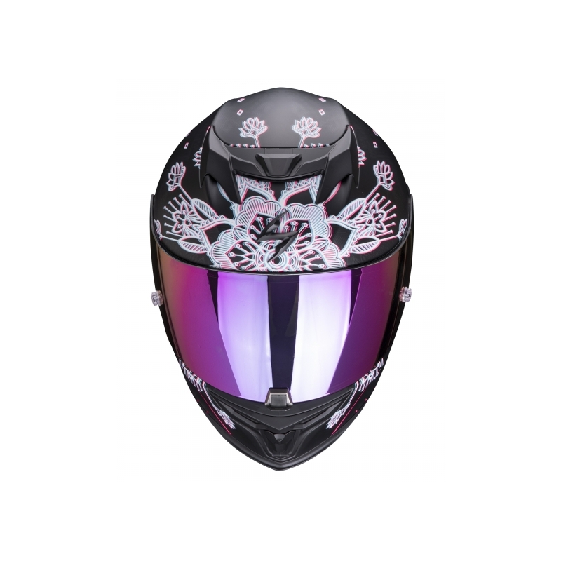 Integraalne kiiver Scorpion EXO-520 AIR Tina must-hõbedane - kvaliteet II
