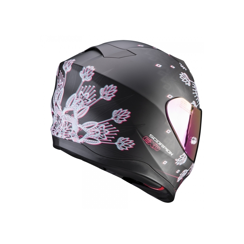 Integraalne kiiver Scorpion EXO-520 AIR Tina must-hõbedane - kvaliteet II