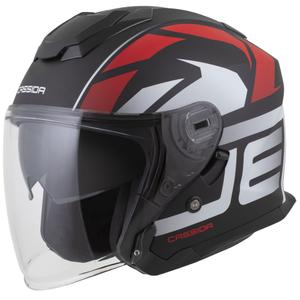 Cassida Jet Tech 2.0 RoTo avatud mootorratta kiiver matt must-punane-valge