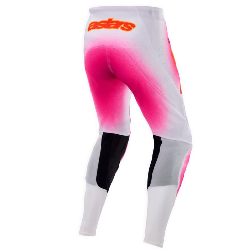 Alpinestars Supertech MIG limiteeritud väljaanne fluo roosa-valge-oranž motokrossipüksid
