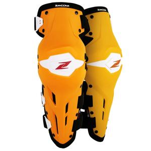 Zandona X-Treme Kneeguard oranž ja valge mootorratta põlvekaitsmed Zandona X-Treme Kneeguard