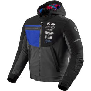 Mootorratta jope Revit Haste H2O must-sinine